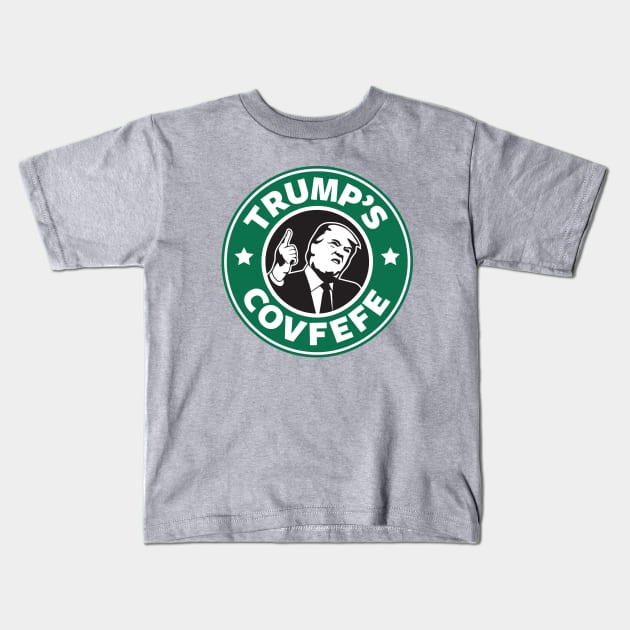 Trump's Covfefe Kids T-Shirt by everyplatewebreak